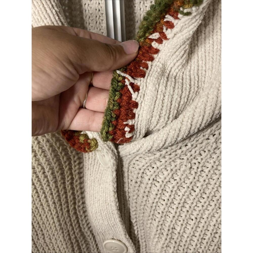 Witty Fox Young Contemporary Crop Knit Cardigan Fall Winter Festive - Picture 2 of 5